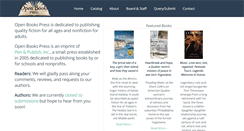 Desktop Screenshot of openbookspress.com